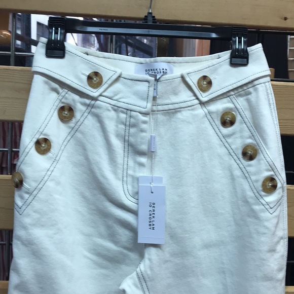 NWT,Derek Lam 10 Crosby Culotte Pant,off white - Picture 4 of 15